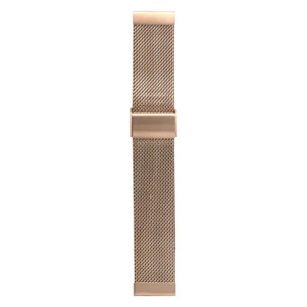 Elegant gold mesh watch band featuring a sleek design and adjustable clasp, perfect for enhancing the style of any watch. Ideal for both casual and formal occasions