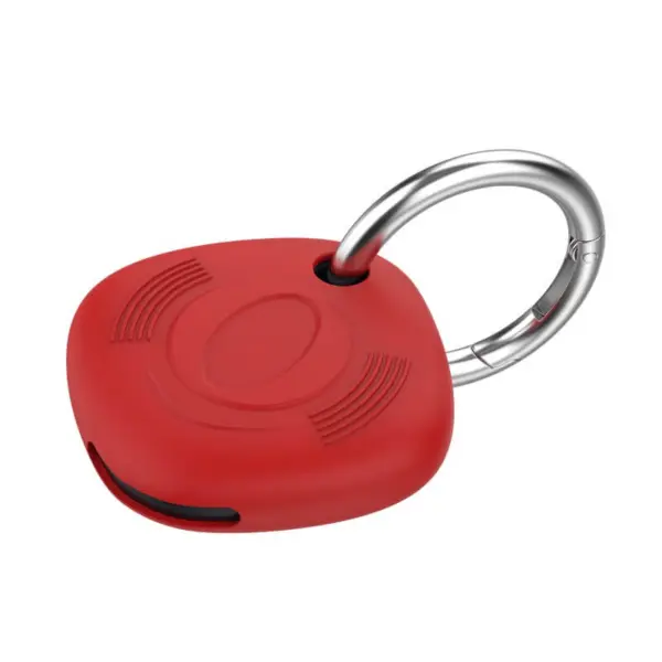 Red keychain designed for Samsung Galaxy Smart Tag, featuring a durable metal ring for easy attachment and a sleek, modern design to keep your device secure