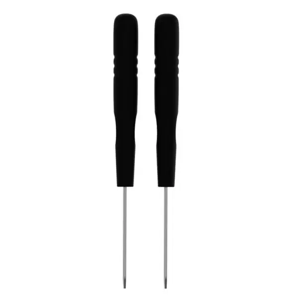 Two black watchband spring bar tools with comfortable grips, designed for easy strap changes and adjustments. Perfect for watch enthusiasts and DIY repairs