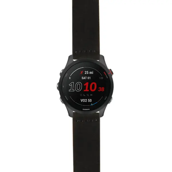 g.f255.st29 Main Black StrapsCo Heavy Duty Suede Watch Strap 20mm