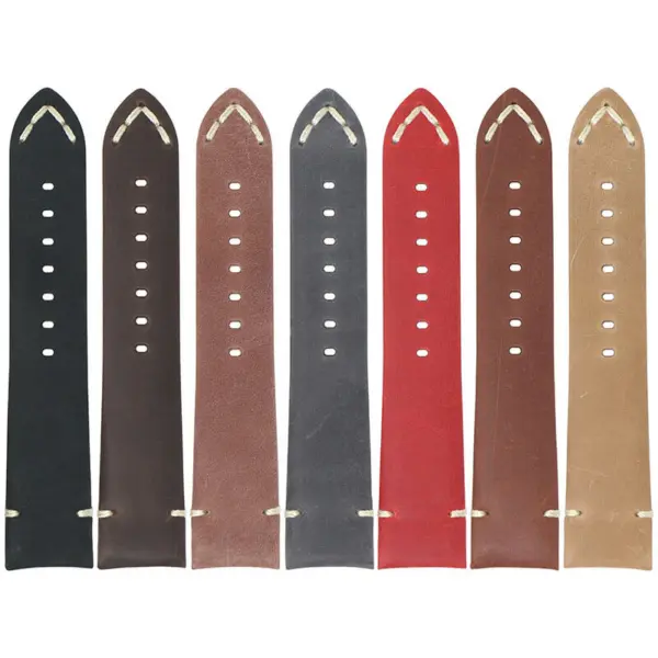 skt.l3 All Color StrapsCo DASSARI Vintage Leather Strap w Minimal Stitching for Seiko Turtle