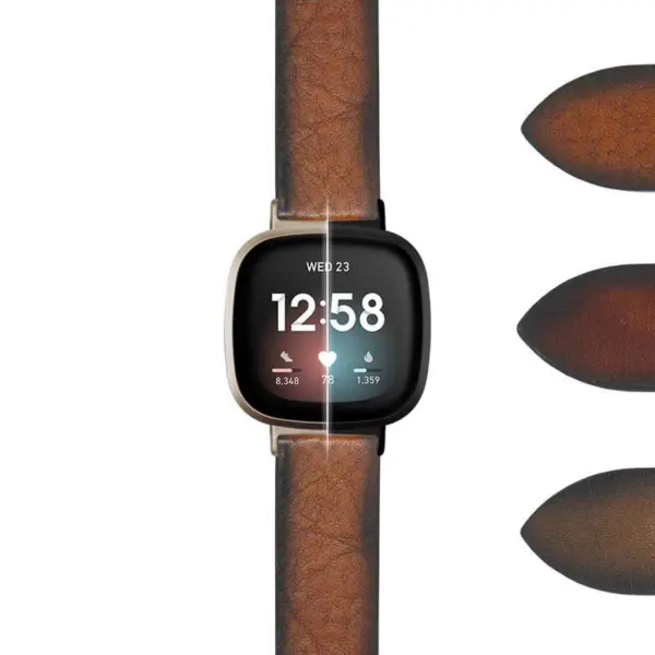 DASSARI Premium Thick Vintage Leather Strap for Fitbit Sense offers a stylish upgrade. Durable, comfortable, and perfect for everyday wear. Enhance your smartwatch with this elegant accessory