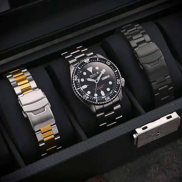 m.sk7 Creative StrapsCo Stainless Steel Metal Watch Bracelet For Seiko SKX007 22mm