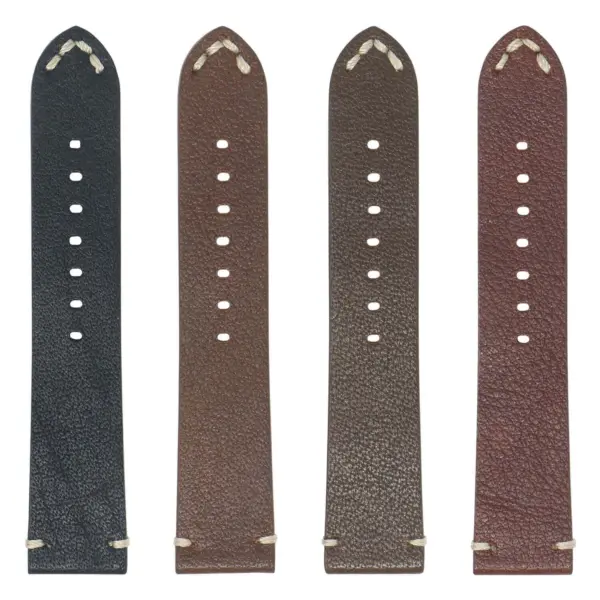 X9 All Colors StrapsCo Hand Stitched Textured Leather Watch Band Strap 20mm 22mm 24mm