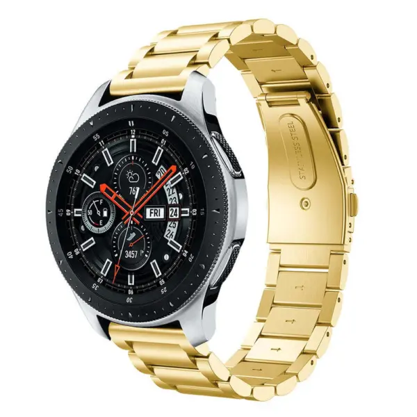 S.m8.yg.22 Main Yellow Gold StrapsCo Stainless Steel Watch Band Strap Compatible With Samsung Galaxy Watch, Galaxy Watch Active & Gear