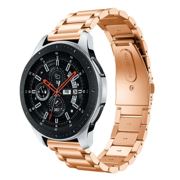S.m8.rg.22 Main Rose Gold StrapsCo Stainless Steel Watch Band Strap Compatible With Samsung Galaxy Watch, Galaxy Watch Active & Gear