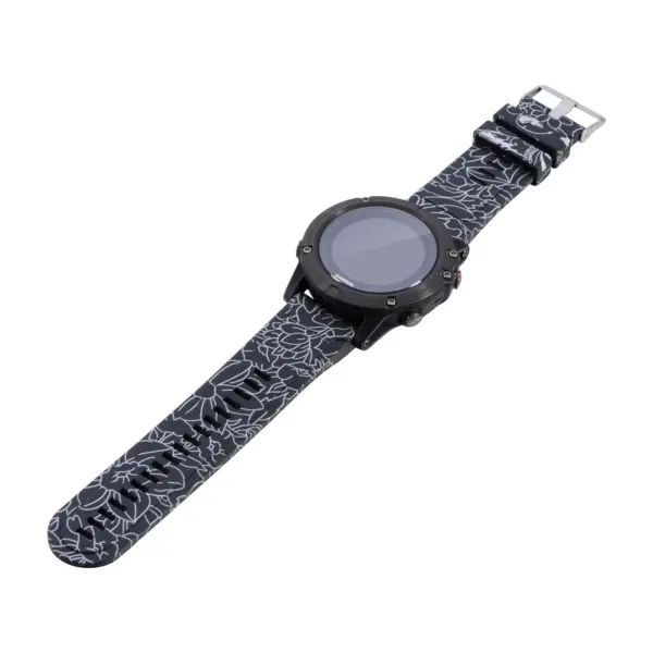 G.r41.h Main Chrome Flowers StrapsCo QuickFit 26 Silicone Rubber Replacement Watch Band Strap For Garmin Fenix 5X 3 3 HR