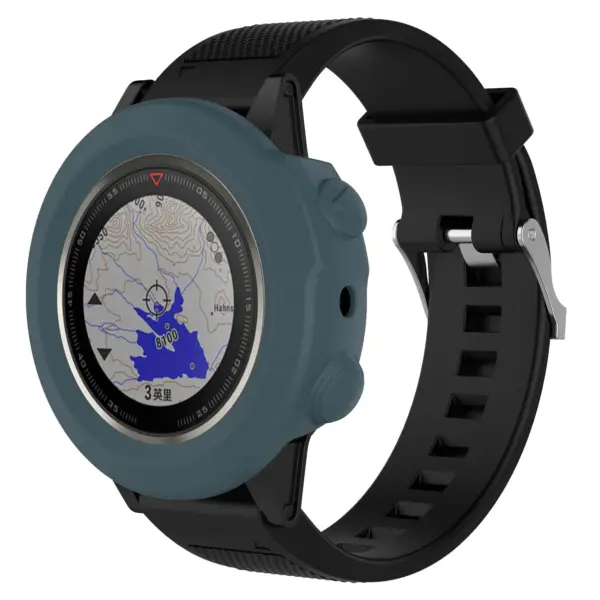 G.pc6.5a Silicone Case Fits Fenix 5x In Midnight Blue