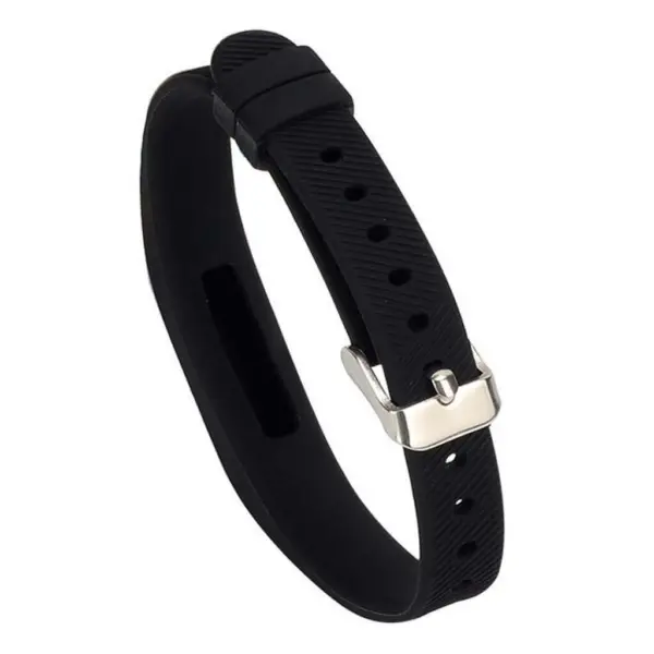Fb.r7.1 Silicone Strap For Fitbit Flex In Black 2