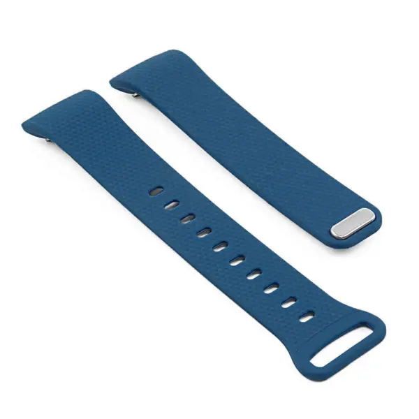 S.r3.5c Samsung Silicone Watch Band For Gear Fit 2 SM R360 In Lake Blue 2