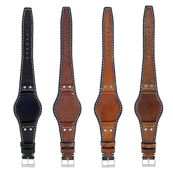 All Color DASSARI Quest db3 Vintage Leather Bund Strap w Rivets