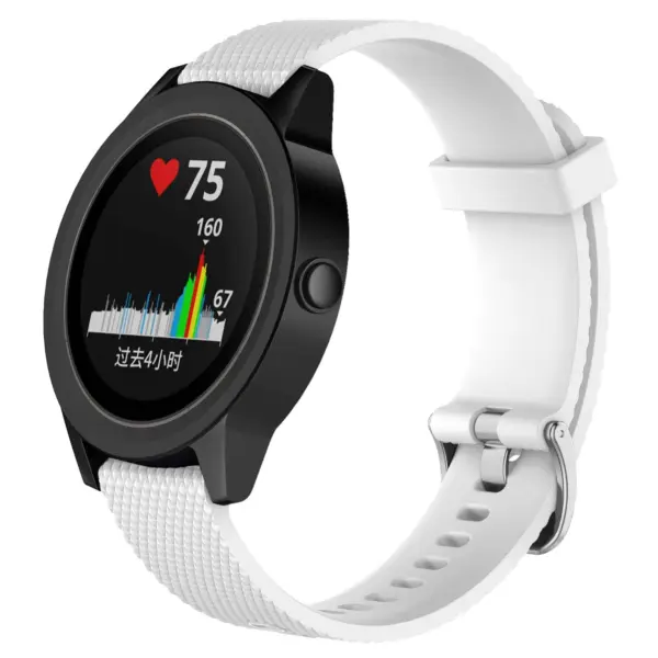 G.r.25.22 Front Silicone Rubber Fits VivoActive 3 In White