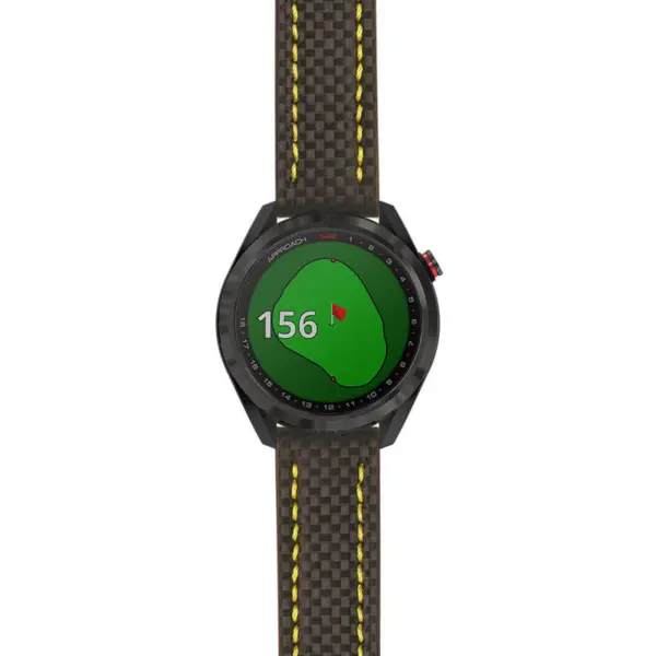 g.aS42.st25 Main Black & Yellow StrapsCo Heavy Duty Carbon Fiber Watch Strap 20mm