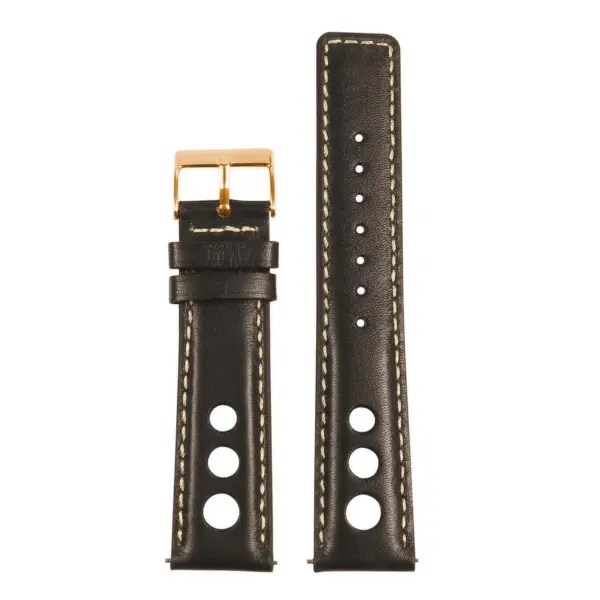 Stylish Leather Rally Strap with Quick Release feature, available in sizes 18mm to 24mm. Perfect for enhancing your watch with a touch of elegance and convenience