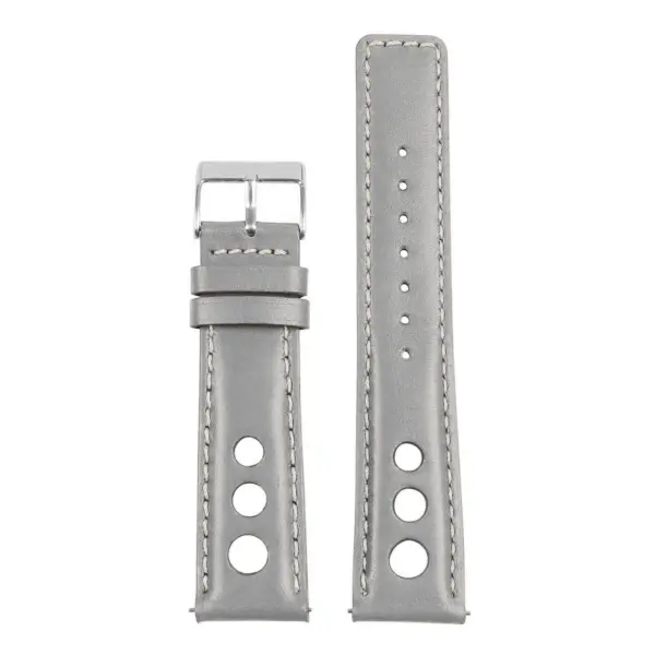 Stylish leather rally strap with quick release feature, available in sizes 18mm to 24mm. Perfect for enhancing your watch's look and comfort